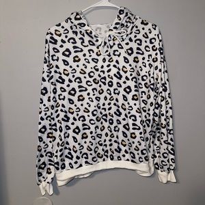 Cheetah print hoodie
